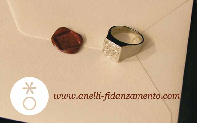 Engraved men's ring